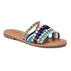 Candie's&reg; Space Women's Slide Sandals, Girl's, Size: 6, Blue (navy)