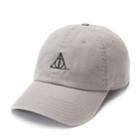 Harry Potter Embroidered Deathly Hallows Baseball Cap, Women's, Black