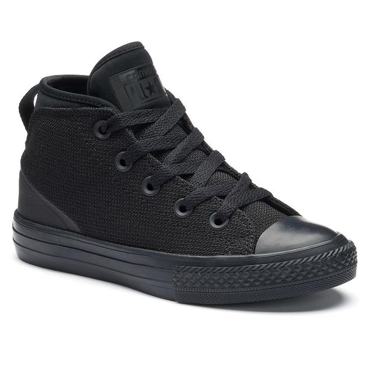 Kids' Converse Chuck Taylor All Star Syde Street Mid Sneakers, Boy's, Size: 5, Black