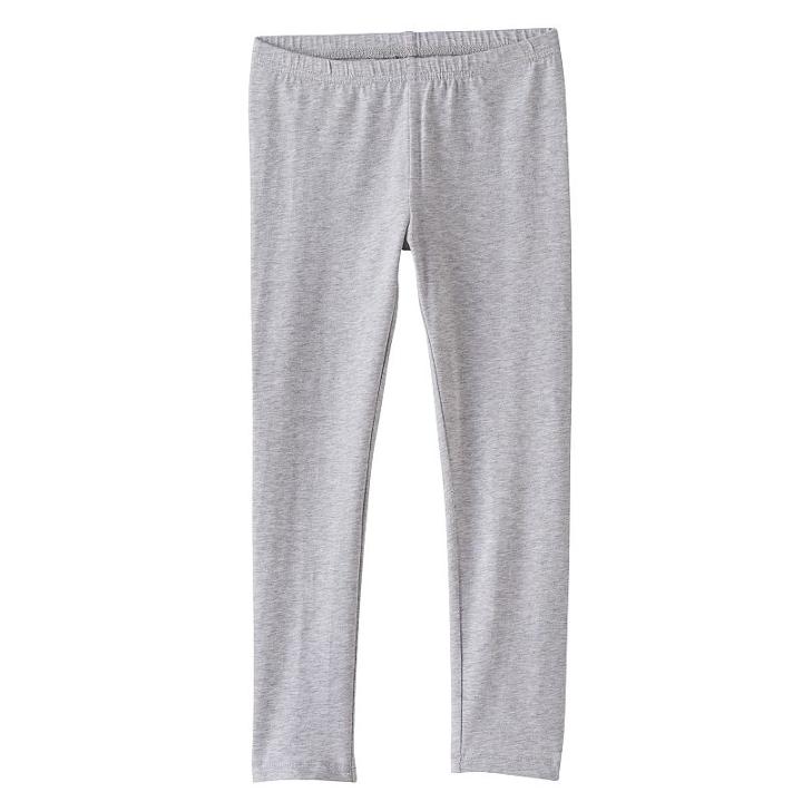 Girls 4-10 Jumping Beans&reg; Long Heathered Leggings, Size: 6, Light Grey