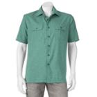 Men's Croft & Barrow&reg; Classic-fit Outdoor Performance Button-down Shirt, Size: Medium, Green