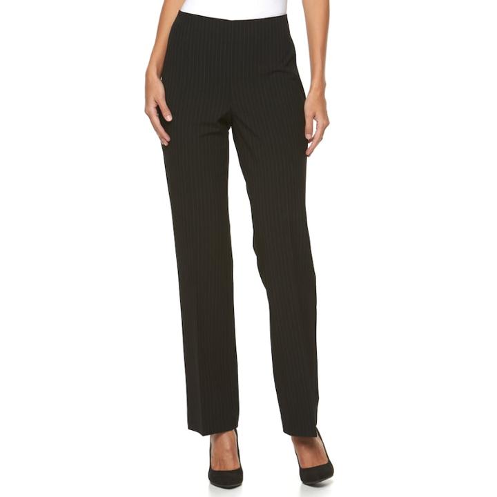 Women's Croft & Barrow&reg; Hollywood Straight-leg Dress Pants, Size: 4, Oxford