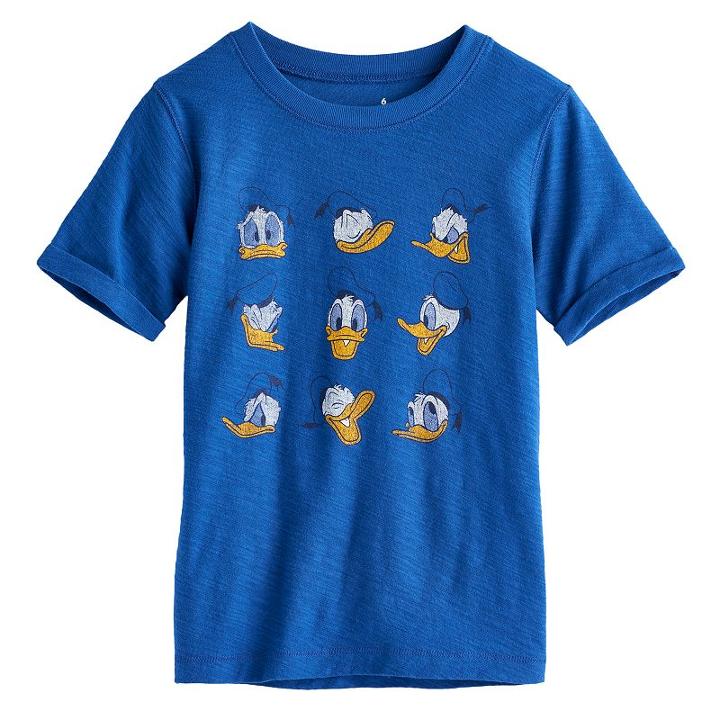 Disney's Donald Duck Boys 4-10 Roll-sleeved Tee By Jumping Beans&reg;, Size: 6, Blue
