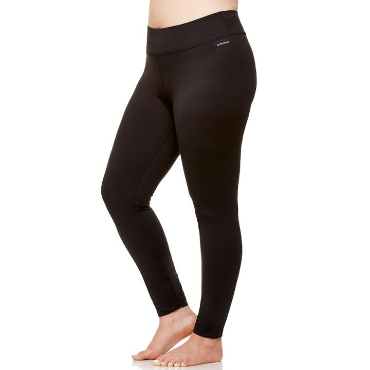 Plus Size Hottotties By Terramar Collins Leggings, Women's, Size: 2xl, Grey (charcoal)