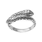 Journee Collection Sterling Silver Snake Ring, Women's, Size: 6, Grey