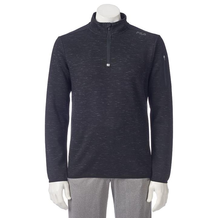 Men's Fila Sport&reg; Quarter-zip Fleece Pullover, Size: Xl, Oxford