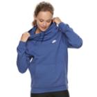 Women's Nike Sportswear Funnel Neck Pullover Hoodie, Size: Small, Blue