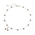 Station Necklace & Stud Earring Set, Women's, Multicolor