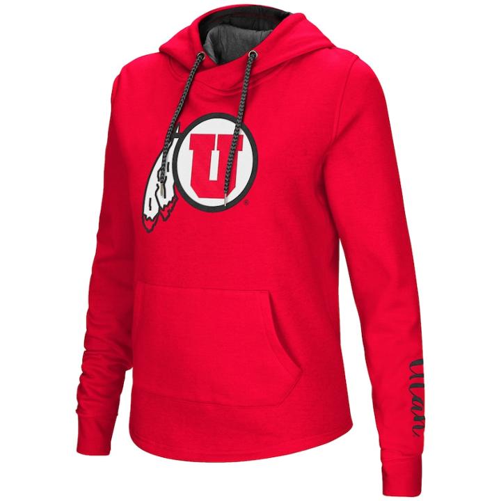 Women's Utah Utes Crossover Hoodie, Size: Xxl, Brt Red