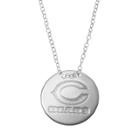 Chicago Bears Sterling Silver Team Logo Disc Pendant Necklace, Women's, Size: 18