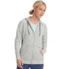 Women's Champion Heathered Jersey Zip-up Jacket, Size: Xl, Grey