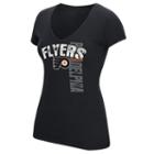 Women's Reebok Philadelphia Flyers Layers Tee, Size: Medium, Black