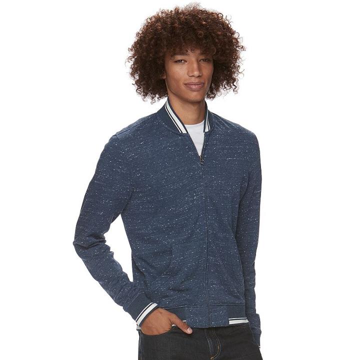 Men's Urban Pipeline&reg; Ultimate Fleece Bomber Jacket, Size: Small, Dark Blue