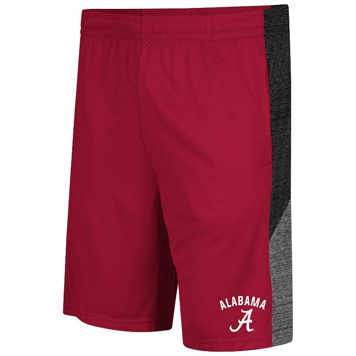 Men's Colosseum Alabama Crimson Tide Friction Shorts, Size: Medium, Dark Red