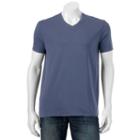 Men's Apt. 9 Solid V-neck Tee, Size: Medium, Dark Blue