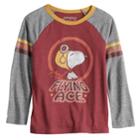 Boys 4-12 Jumping Beans&reg; Retro Peanuts Snoopy Flying Ace Raglan Tee, Size: 4, Brt Red