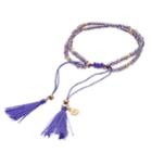 Lc Lauren Conrad Birth Month Tasseled Slipknot Bracelet, Women's, Purple