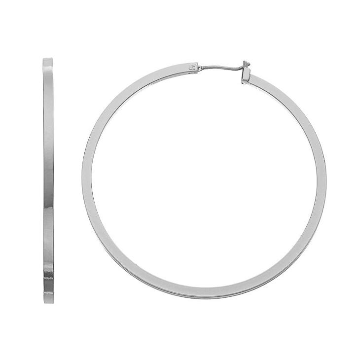 Simply Vera Vera Wang Nickel Free Polished Hoop Earrings, Girl's, Oxford