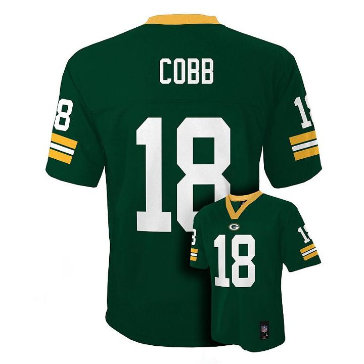 Boys 8-20 Green Bay Packers Randall Cobb Nfl Replica Jersey, Boy's, Size: M(10-12)