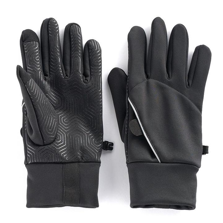 Men's Tek Gear&reg; Warmtek Touchscreen Stretch Gloves, Size: L/xl, Black