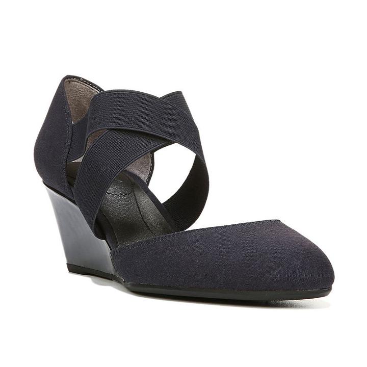 Lifestride Darcy Women's Wrap Wedges, Size: Medium (10), Blue