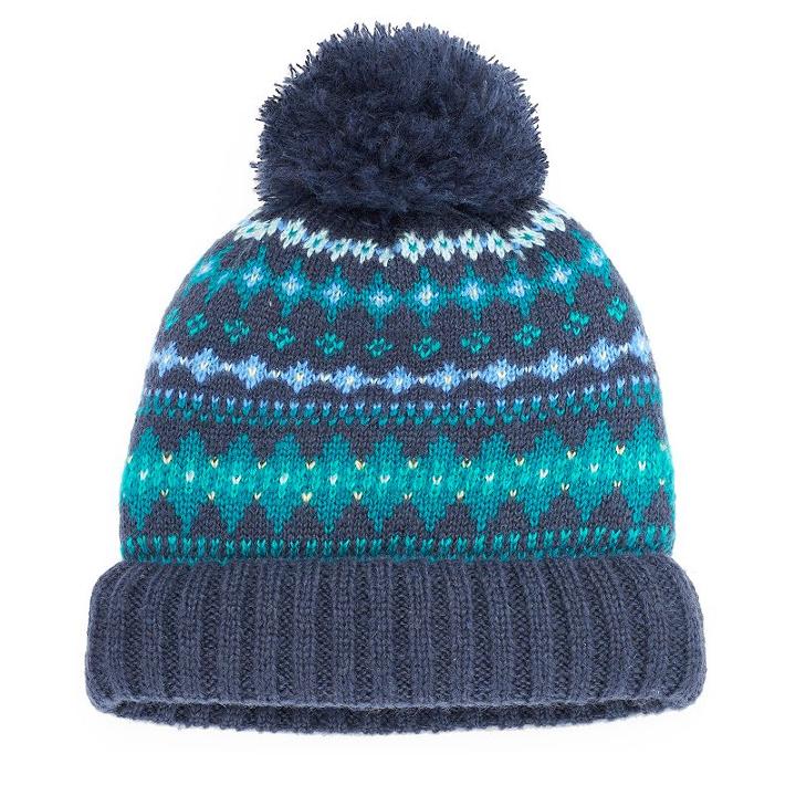 Women's So&reg; Fairisle Slouchy Hat, Blue (navy)