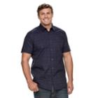 Big & Tall Apt. 9&reg; Premier Flex Plaid Modern-fit Stretch Woven Button-down Shirt, Men's, Size: 4xb, Dark Blue