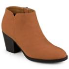 Journee Collection Desie Women's Ankle Boots, Girl's, Size: Medium (8.5), Brown