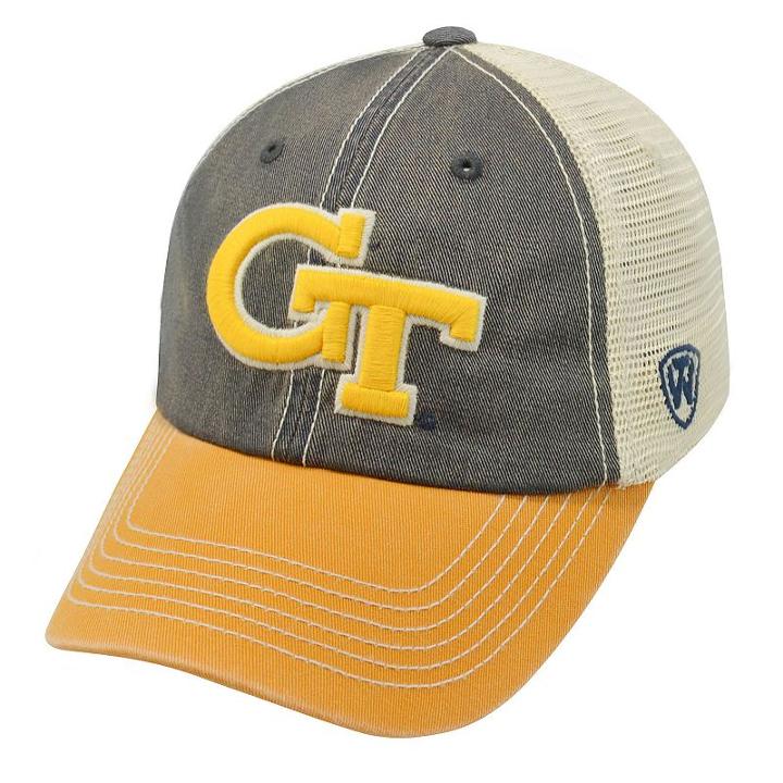 Adult Top Of The World Georgia Tech Yellow Jackets Offroad Cap, Men's, Blue (navy)