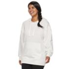 Juniors' Plus Size So&reg; Oversized Sweatshirt, Teens, Size: 3xl, White