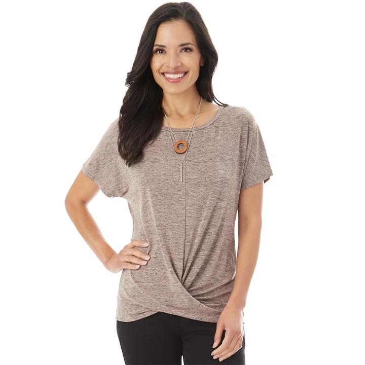 Women's Apt. 9&reg; Twist Tee, Size: Xl, Pink
