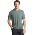 Men's Van Heusen Classic-fit Air Mock-layer Performance Tee, Size: Medium, Dark Green