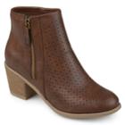 Journee Collection Meleny Women's Ankle Boots, Size: Medium (8), Med Brown