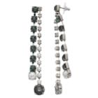 Simply Vera Vera Wang Simulated Pearl & Crystal Linear Drop Earrings, Women's, Multicolor