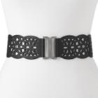 Women's Sonoma Goods For Life&trade; Perforated Stretchy Waist Belt, Size: L-xl, Black