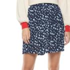 Women's Popsugar Heart Pleated Swing Skirt, Size: Xl, Dark Blue