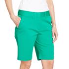 Women's Izod Midrise Bermuda Shorts, Size: 10, Green