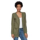 Juniors' So&reg; Open Long Sleeve Cardigan, Girl's, Size: Large, Med Green