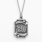 Insignia Collection Nascar Matt Kenseth Sterling Silver 20 Pendant, Adult Unisex, Size: 18, Grey