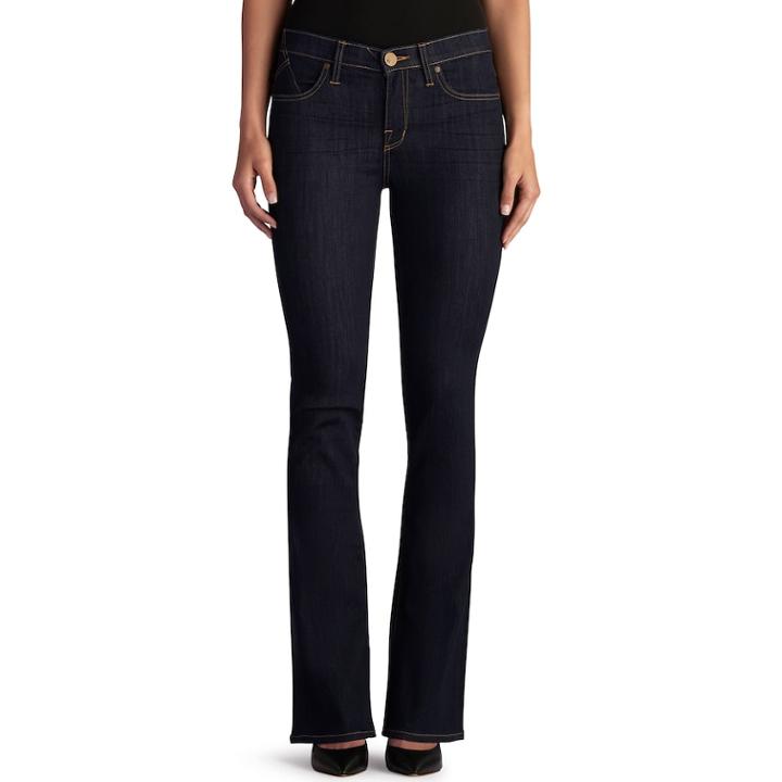 Women's Rock & Republic&reg; Kasandra Dark Wash Bootcut Jeans, Size: 10 Short, Dark Blue
