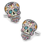 Day Of The Dead Skull Cuff Links, Men's, Multicolor