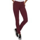 Women's Apt. 9&reg; Tummy Control Midrise Straight-leg Jeans, Size: 14 Short, Red