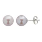 Pearlustre By Imperial Dyed Freshwater Cultured Pearl Sterling Silver Stud Earrings, Women's, Purple