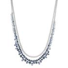 Simply Vera Vera Wang Long Blue Beaded Necklace, Women's