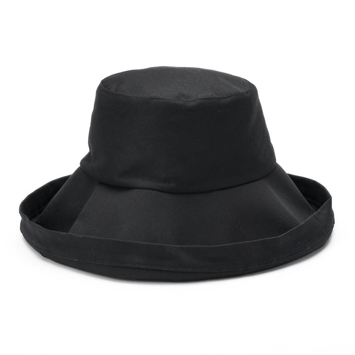 Women's Sonoma Goods For Life&trade; Solid Folded Brim Bucket Hat, Black
