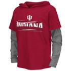 Boys 8-20 Campus Heritage Indiana Hoosiers Patrol Mock-layer Tee, Size: M(12/14), Dark Red