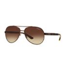 Vogue Vo3997s 58mm Casual Chic Aviator Gradient Sunglasses, Women's, Dark Brown