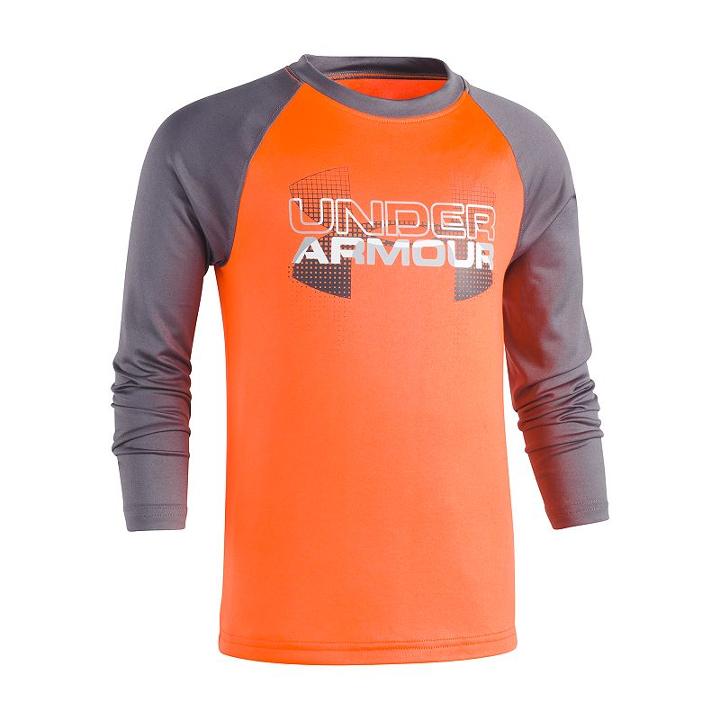 Boys 4-7 Under Armour Raglan Graphic Tee, Size: 6, Orange