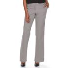 Petite Apt. 9&reg; Torie Straight-leg Dress Pants, Women's, Size: 12p-short, Grey