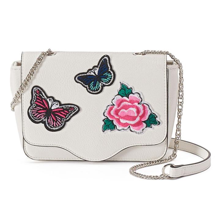 Candie's&reg; Floral Butterfly Crossbody Bag, Women's, White